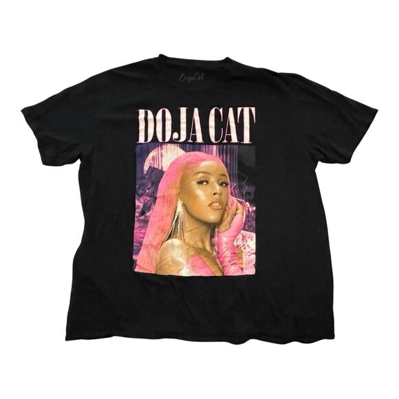 Doja Cat Hot Pink Tour 2020 Concert Black T-Shirt Men's XXL - Picture 1 of 4